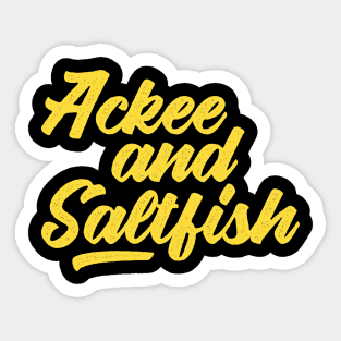 Ackee and Saltfish Sticker